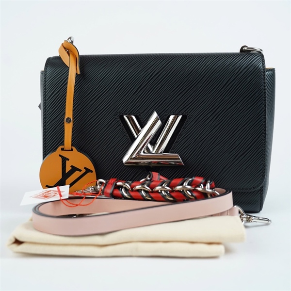 Túi LV Twist đen khóa bạc 2 strap (AR2168) sz23 (BMC) KG+