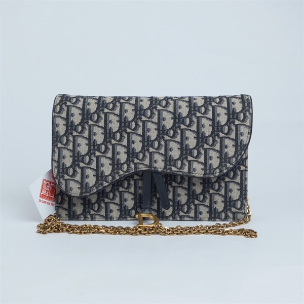 Túi Dior Saddle xám (12-MA-1211) sz22 (BQ) KG+