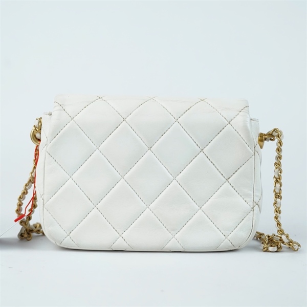 Túi Chanel Classic trắng (TPL3P7C6) sz18 (BQ) KG+