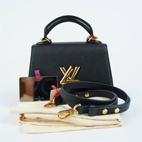 Túi LV Twist đen kèm gương sz20 (BMC) KG+