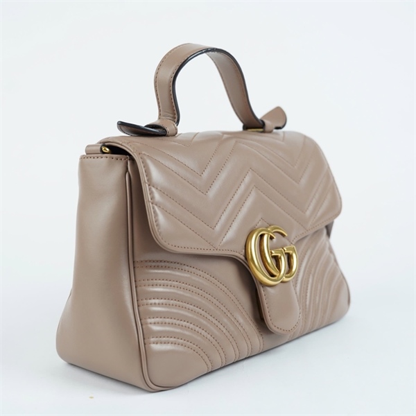 Túi GG Marmont nâu (498110-204991) sz26 (BMC) KG+