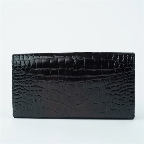 Ví LV đen da cá sấu (BQ) KG+