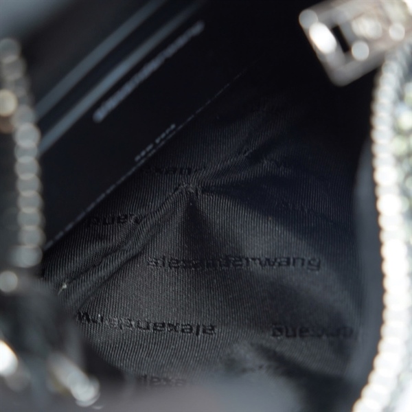 Túi Alexanderwang đen đính cườm (1913123) sz16 (BQ) KG+