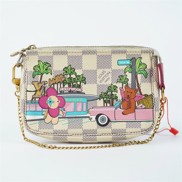 Ví LV ô vuông xám in hình (SF3281) (BQ) KG+