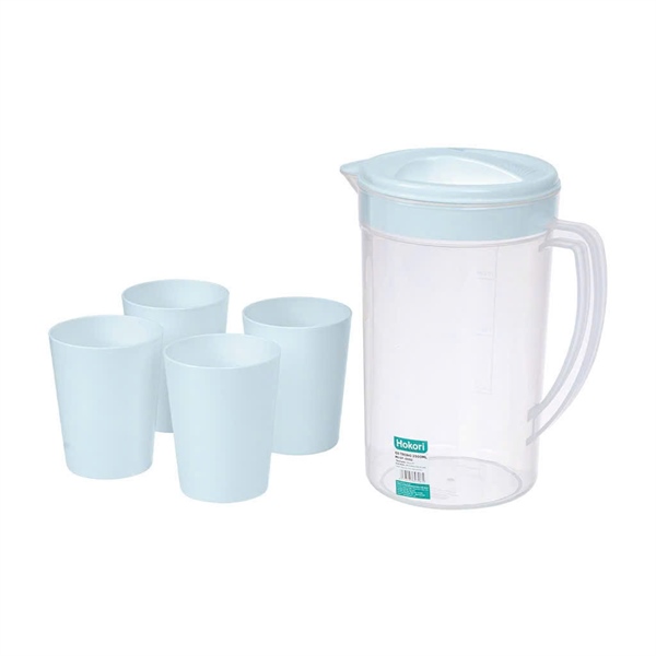 (T24) Bộ ca cốc trong 2500ml 4 cốc Hokori