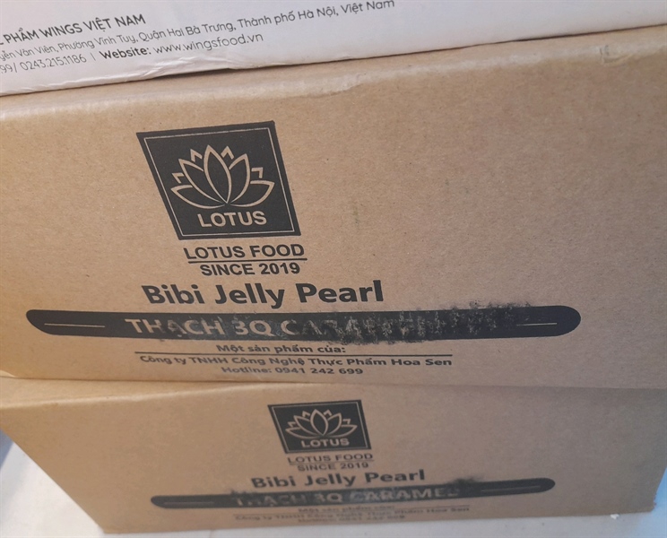 Thạch trân châu 3Q Bibi Jelly Đường Đen