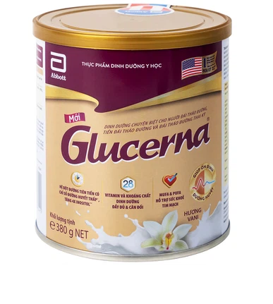 Sữa bột Glucerna Abbott bổ sung dinh dưỡng đặc biệt cho người đái tháo đường (380g)