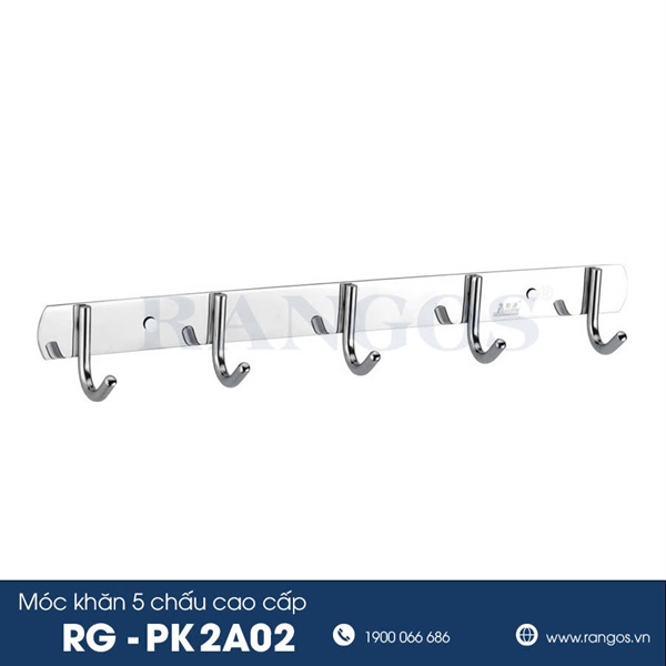Móc khăn 5 chấu cao cấp RANGOS RG-PK2A02