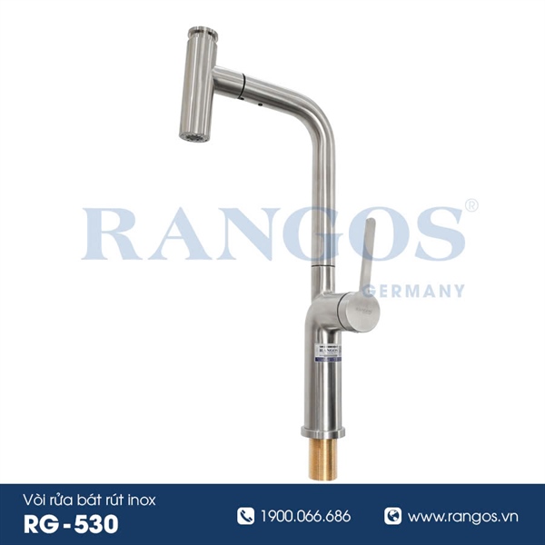 Vòi rửa bát rút inox RG-530