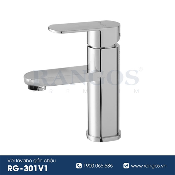 Bộ vòi lavabo gắn chậu Rangos RG-301V1