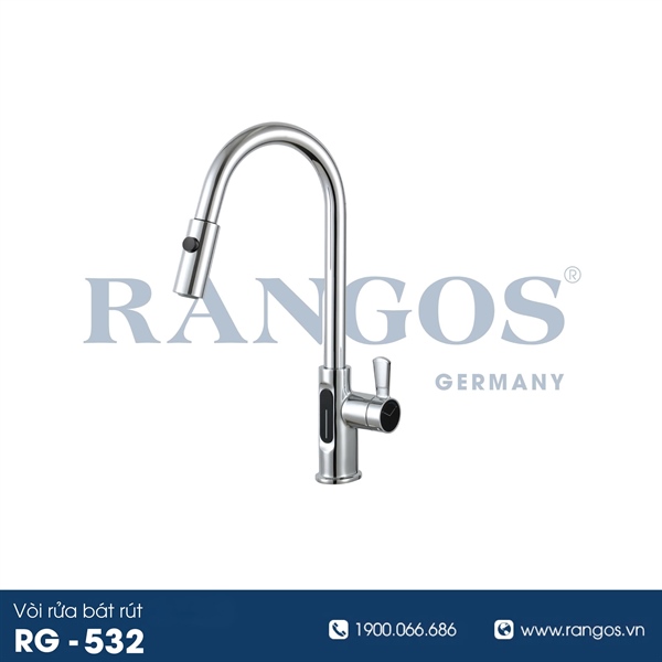 Vòi rửa bát rút nóng lạnh RG-532