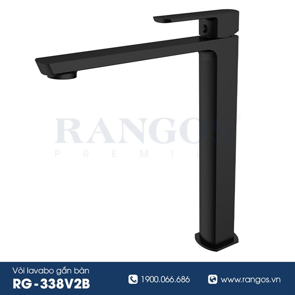 Bộ vòi lavabo gắn bàn Rangos RG-338V2B