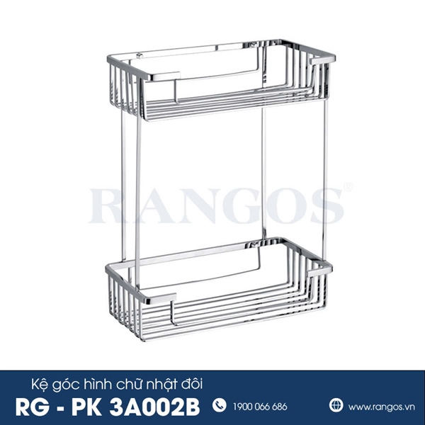 Kệ góc chữ nhật đôi RANGOS RG-PK3A002B