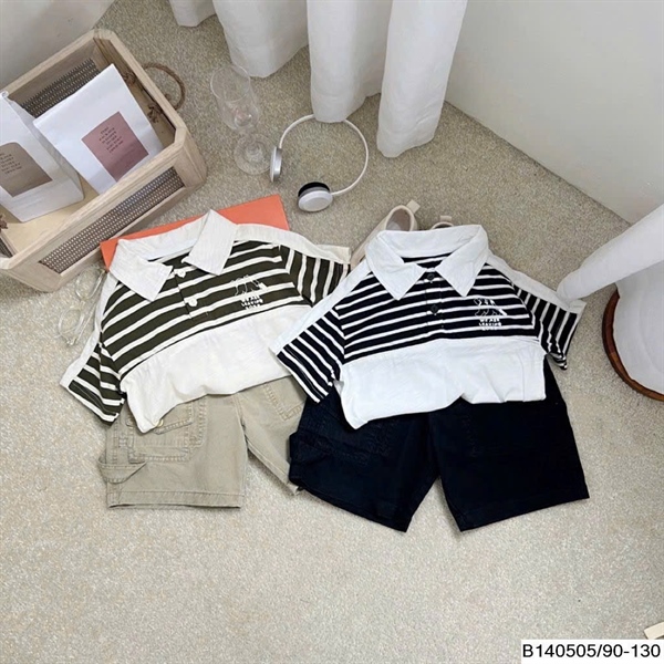 Bộ BT POLO sọc ngang (90-130)