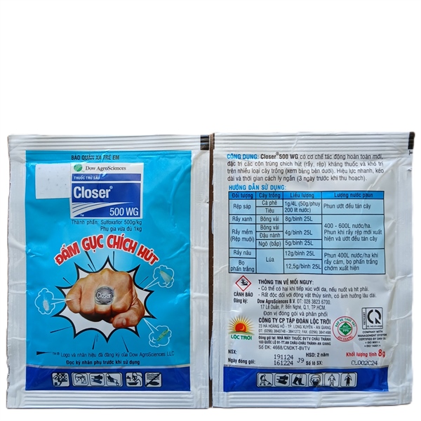 Closer 500WG, gói 8gr