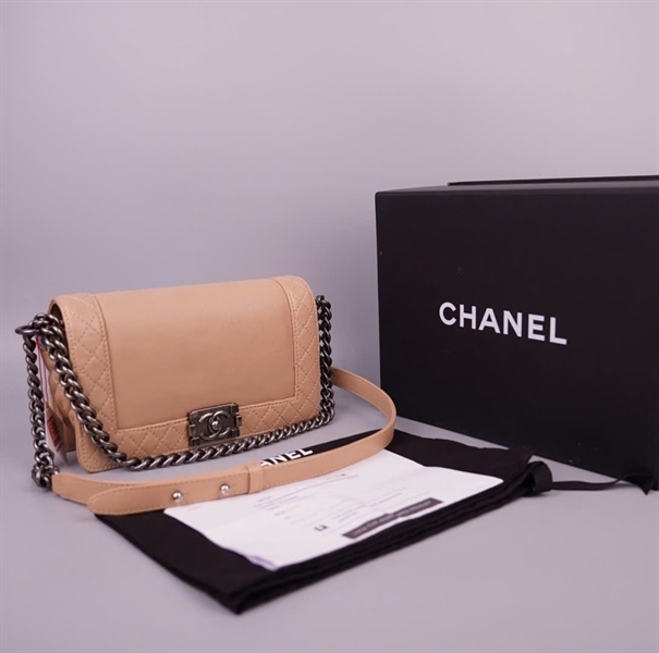 Túi Chanel Boy nude (18913344) sz22 +