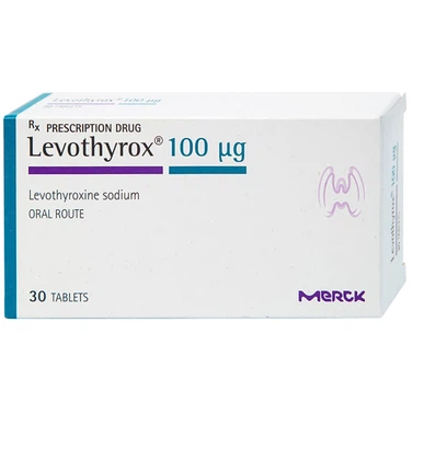 Thuốc Levothyrox 100µg Merck điều trị bướu giáp, suy giáp, ung thư giáp (2 vỉ x 15 viên)