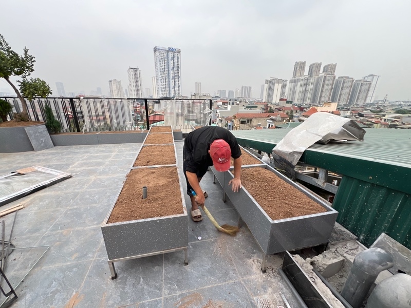 Chậu composite ghép 90.60.30