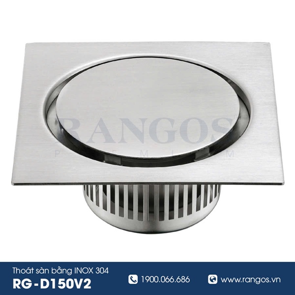 Thoát sàn nhà tắm cao cấp INOX 304 RG-D150V2