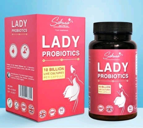 Sakura lady probiotics (Hộp 1 chai x 60 viên) - Anh