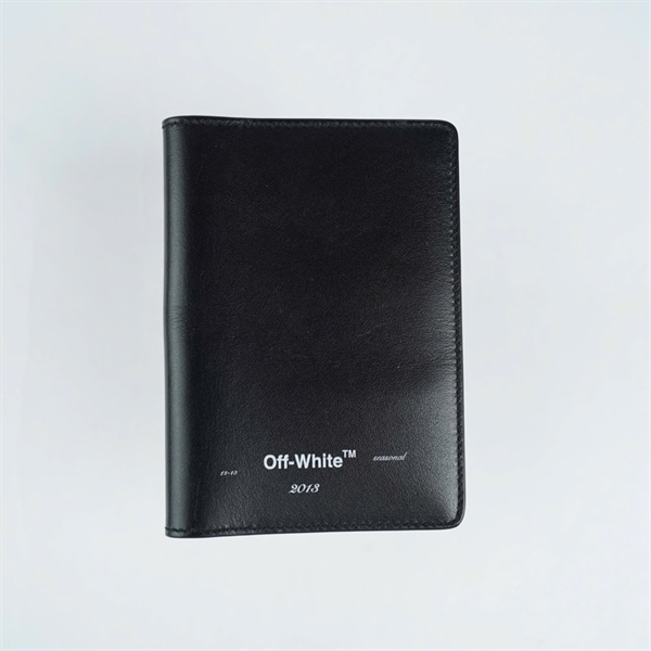 Ví Off-White đen gập 2 (TH) KG+