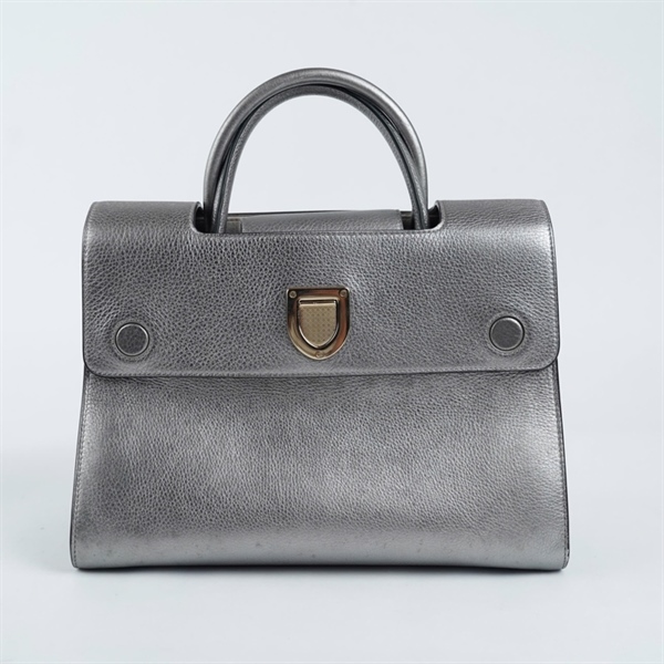 Túi Dior Handle 2 thẻ bạc sz29 (TH) KG+