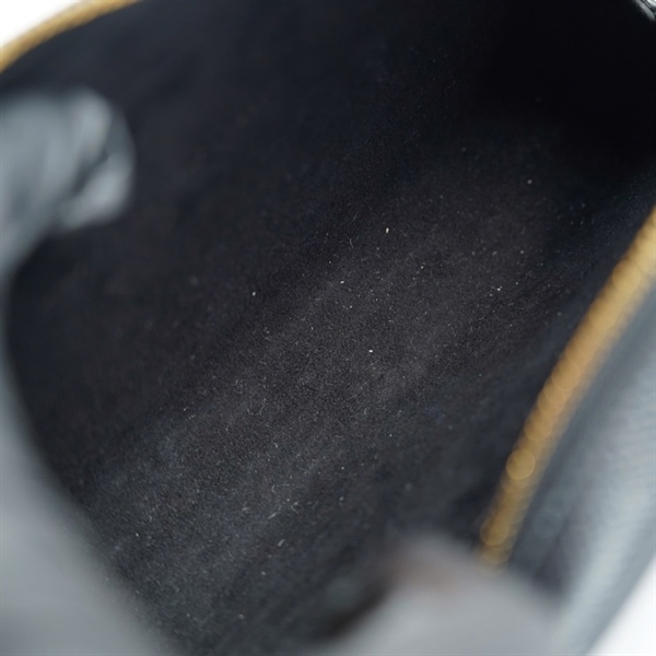 Túi Dior Caro Double Pouch đen sz19 KG+