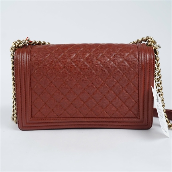 Túi Chanel Boy đỏ (20038959) sz28 (A-T) KG+