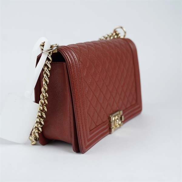 Túi Chanel Boy đỏ (20038959) sz28 (A-T) KG+