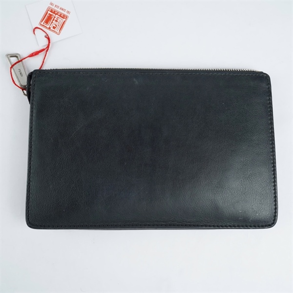 Túi Fendi Clutch đen (7VA350-9YX179-0397) sz23 (TH) KG+