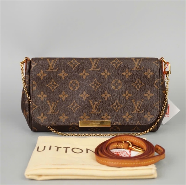 Túi LV Farvorite MM hoa nâu sz24 +