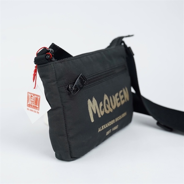 Túi Alexander Mcqueen đeo chéo đen (663144-603695) sz20 (TH) KG+