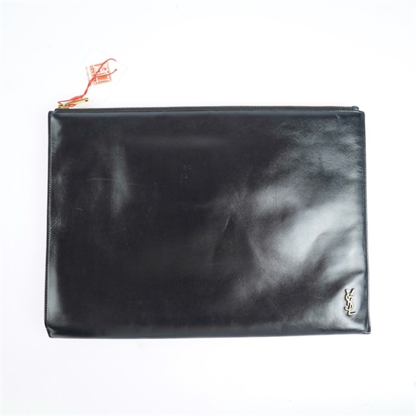 Túi YSL Clutch đen (ALM607782-0920) sz34 (TH) KG+
