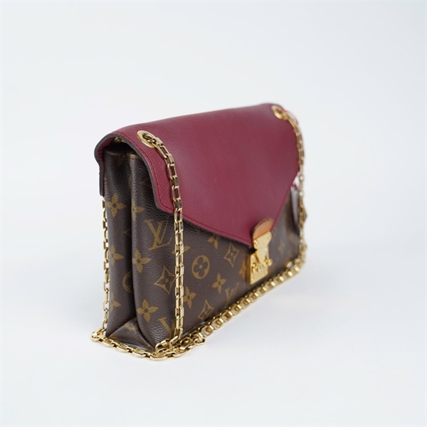 Túi LV Pallas Chain hoa nâu nắp đỏ (MI2144) sz27 (TH) KG+