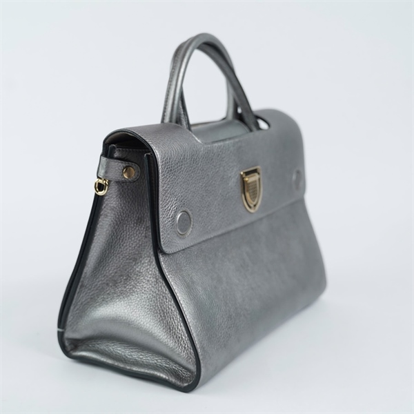 Túi Dior Handle 2 thẻ bạc sz29 (TH) KG+