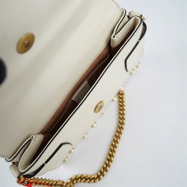 Túi GG con ong trắng (453778-486628) sz25 (TH) KG+