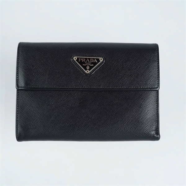 Ví Prada đen gập 3 (TH) KG+