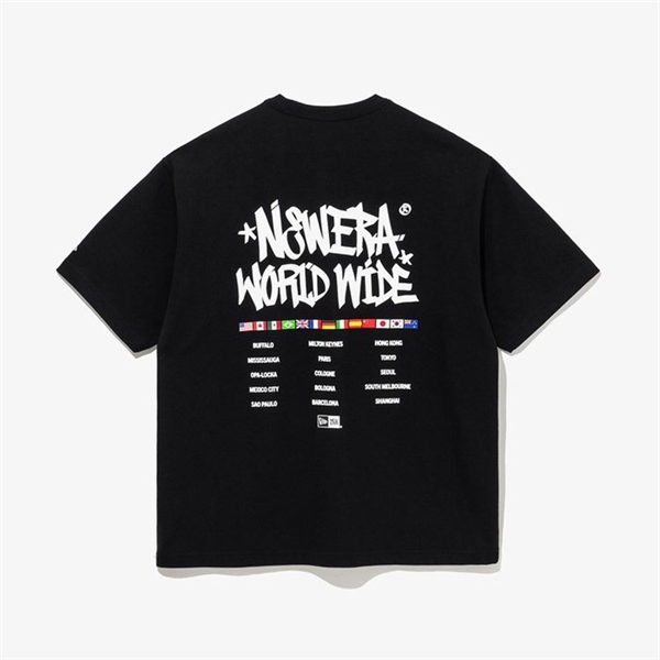 ÁO THUN NEW ERA WORLD WIDE MÀU ĐEN