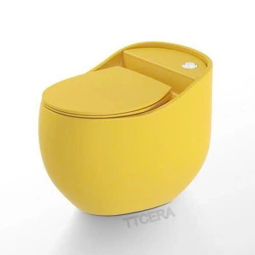 Bồn Cầu Trứng 1 Khối Màu Vàng BC017Y