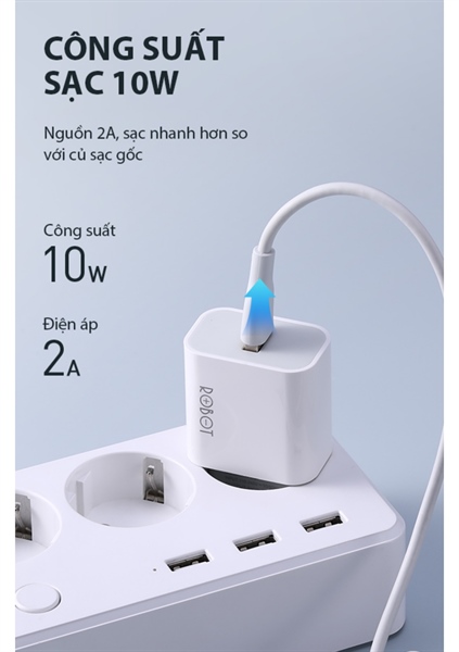 CÓC SẠC ĐT ROBOT RT-K8-BH 1TH