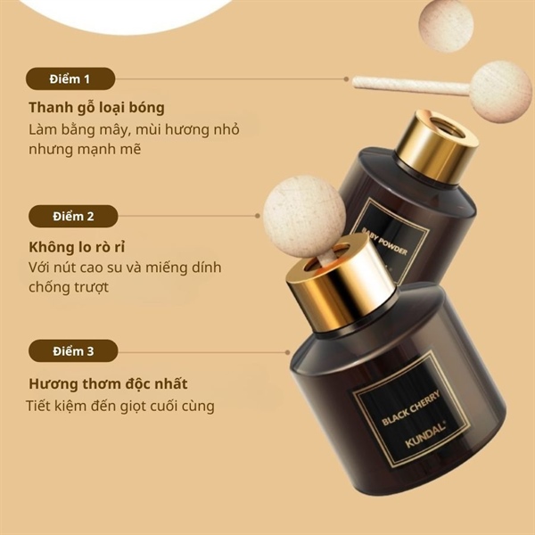 Tinh dầu thơm ô tô KUNDAL 75ml*2
