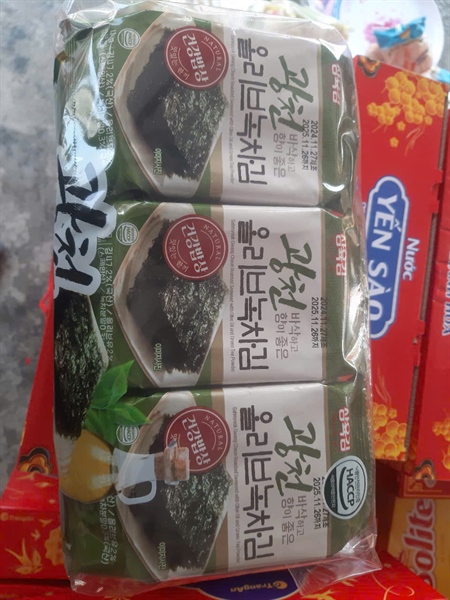 Lá kim tẩm dầu Oliu lốc 9g