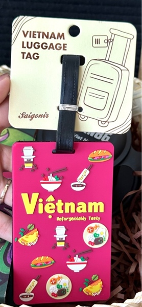 Thẻ treo hành lý Hồng đậm Việt Nam