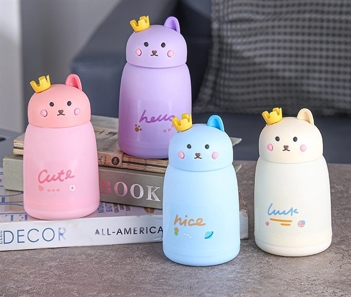 Bình Thuỷ Tinh Nắp Gấu Vương Miện (Thùng 80)