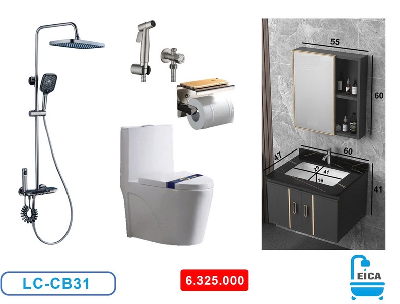 Combo XXXI - Bộ thiết bị vệ sinh LEICA cao cấp