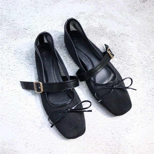 Giày Búp Bê Bệt Đế Xuồng Nơ