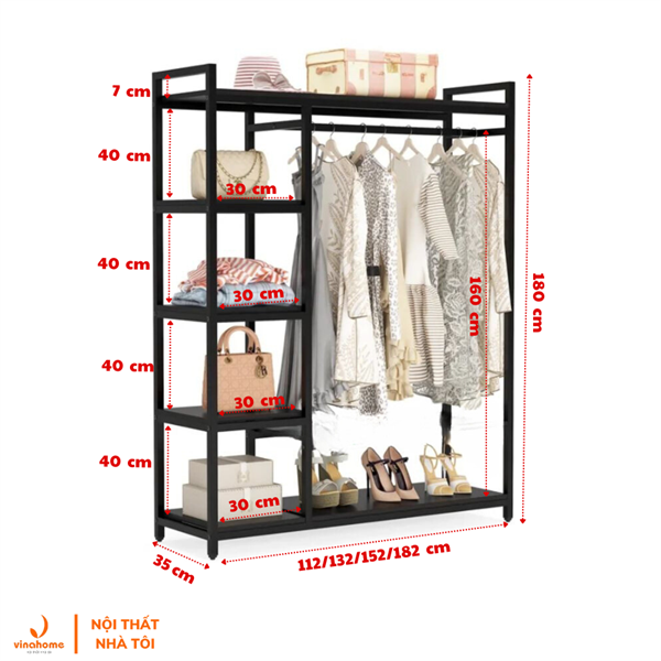 Thanh tròn treo đồ ống 21 VNH-507