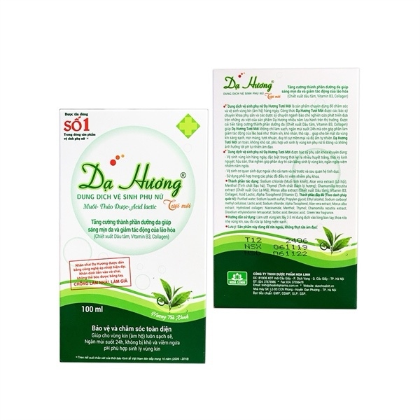 Dung dịch vệ sinh Dạ Hương TRà xanh 100ml