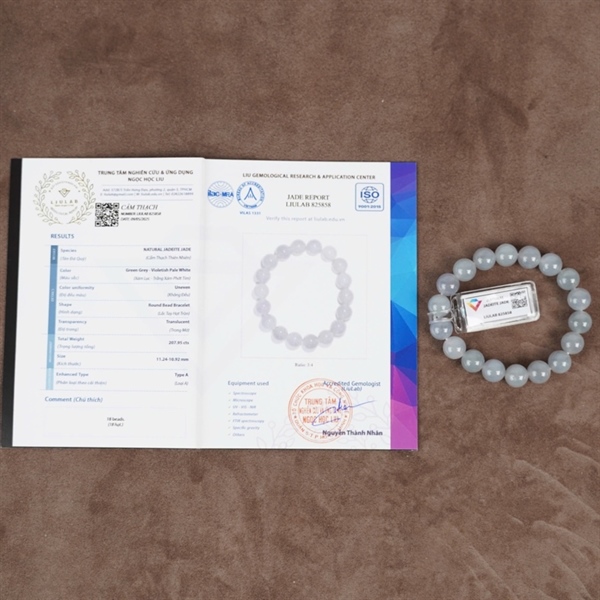 Vòng nếp băng xám phớt tím Mya 825858 KG ly11-18