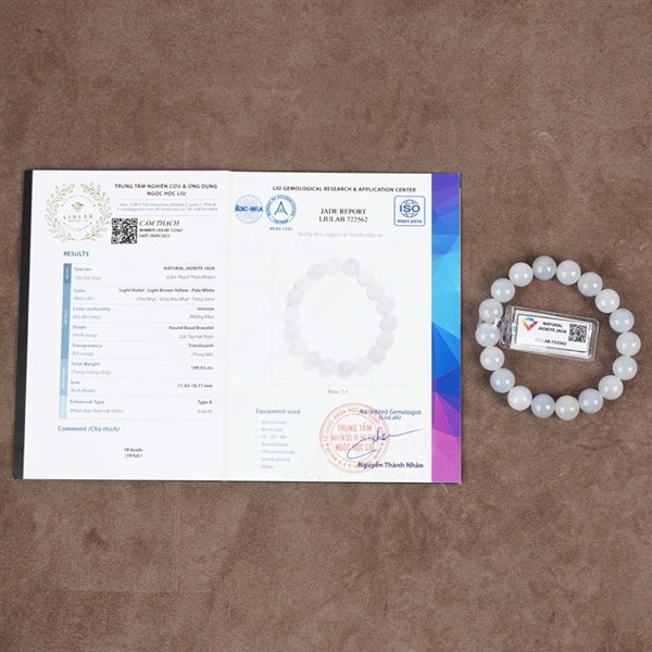 Vòng hoàng phỉ tím My 18 hạt ly 11.05-10.77 (722562) KG+